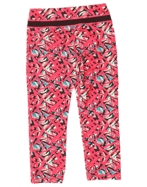 Leggings Capri Puma pentru femei UK 8 Small Pink Geometric