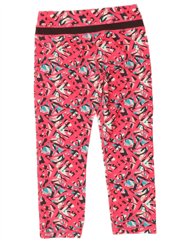 Leggings Capri Puma pentru femei UK 8 Small Pink Geometric