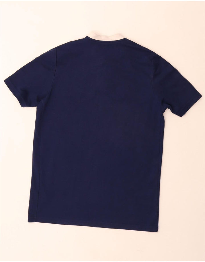 Tricou ADIDAS pentru bărbați, clubul de fotbal Leeds united, top mediu din bumbac bleumarin