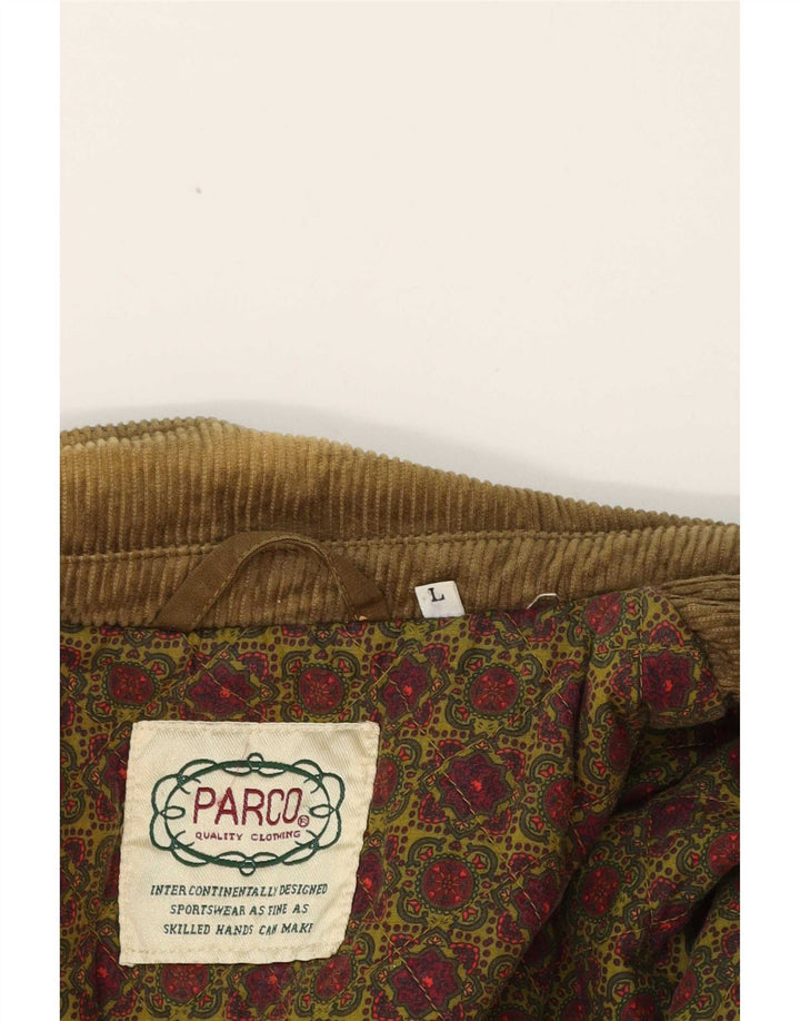Jachetă vintage pentru bărbați, UK 40, mare, maro, bumbac