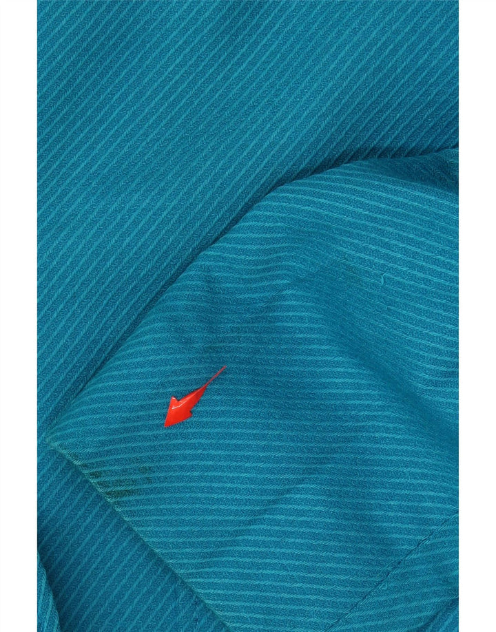 JAEGER Womens Oversized 2 Button Blazer Jacket UK 10 Small Blue Pinstripe