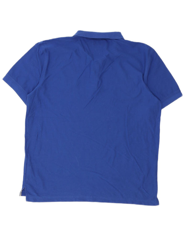 Cămașă polo Tommy Hilfiger pentru bărbați, 2XL, bumbac color-bloc albastru