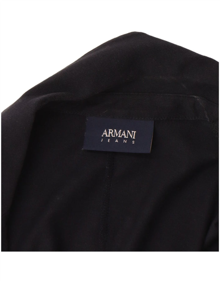 Jachetă Blazer pentru femei Armani Jeans cu 2 nasturi UK 18 XL Bumbac bleumarin