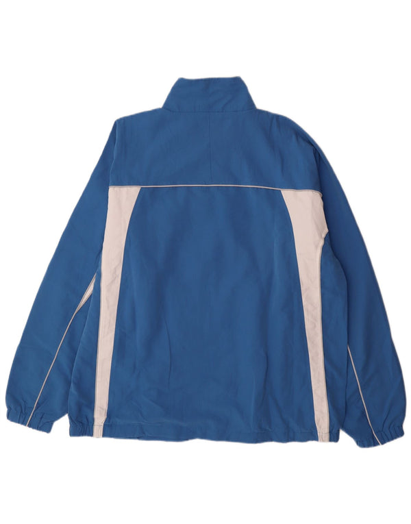 Jachetă de trening pentru bărbați Asics, 2XL, poliester color bloc, albastru