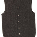 Cardigan vintage fără mâneci pentru bărbați, mic, gri acrilic