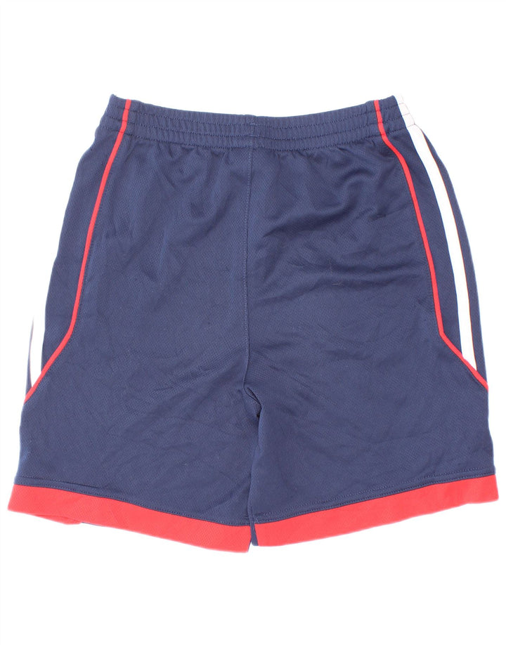 Pantaloni scurți sport pentru băieți Adidas 5-6 ani, albastru bleumarin, poliester color bloc