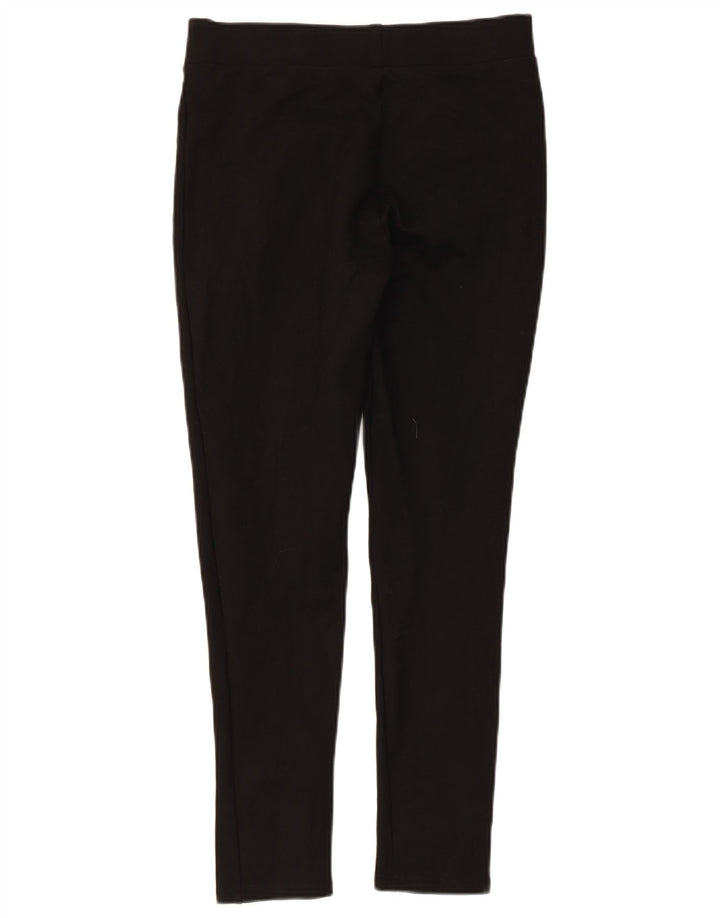 Pantaloni decupați slim pentru femei Zara Mediu L28 L25 Viscoză neagră
