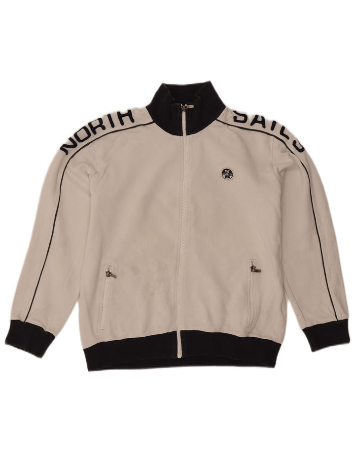 Jachetă de trening pentru fete North Sails 11-12 ani, alb, color block