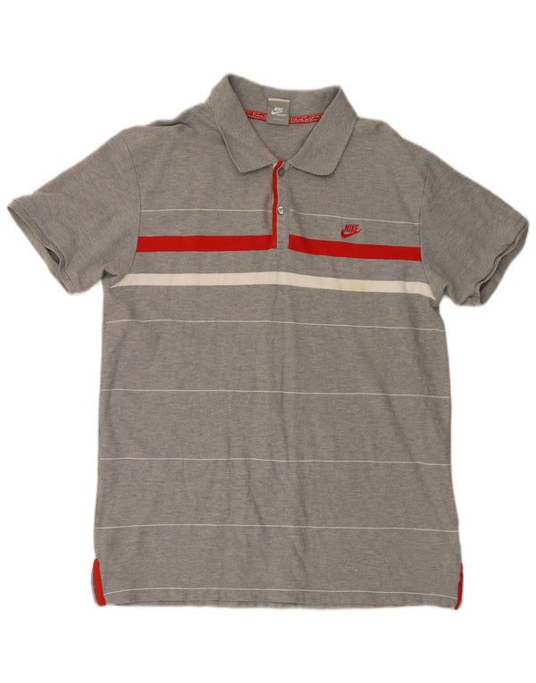 Tricou polo Nike pentru bărbați Marea Britanie 47/48 2XL bumbac cu dungi gri
