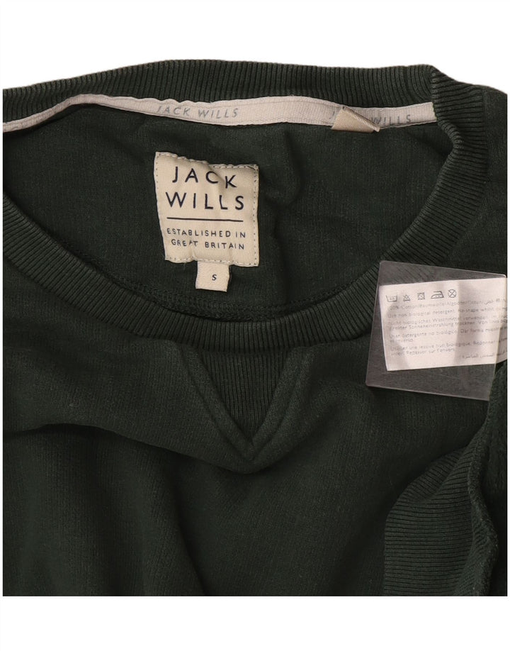 Pulover Jack Wills pentru bărbați, bumbac verde mic