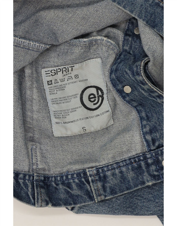 ESPRIT Womens Denim Jacket UK 10 Small Blue Cotton Vintage Esprit and Second-Hand Esprit from Messina Hembry 