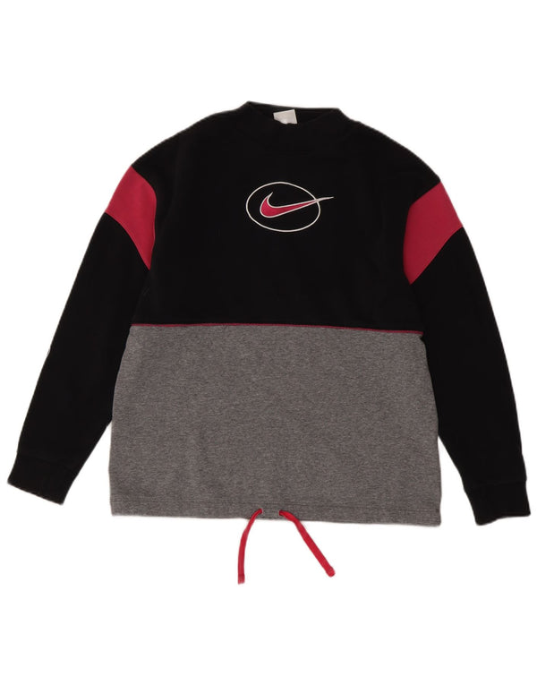 Pulover pentru fete Nike Graphic Hanorac 13-14 ani XL Negru Colorblock
