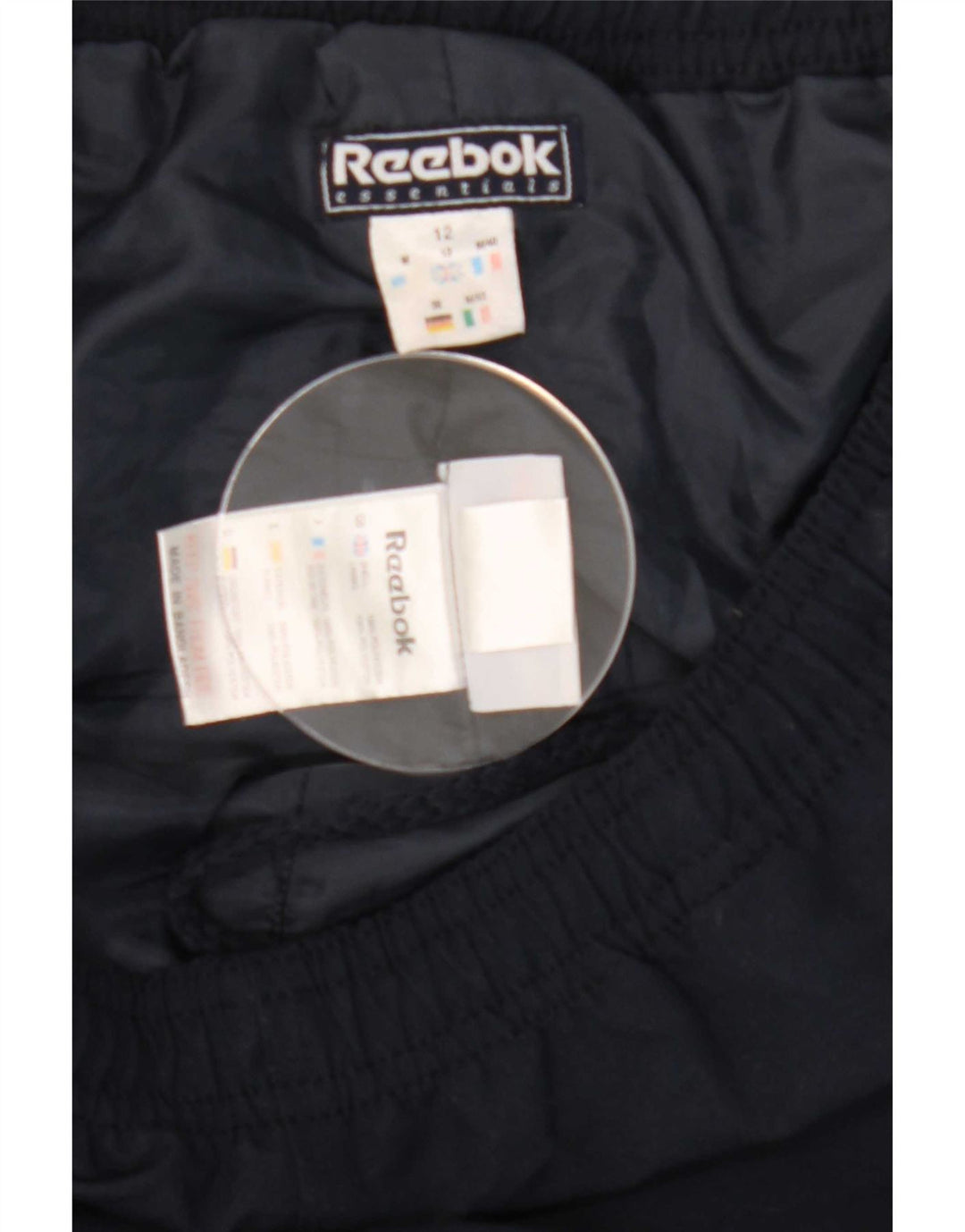 Pantaloni de trening Reebok pentru femei UK 12 Medium Bleumarin Poliester