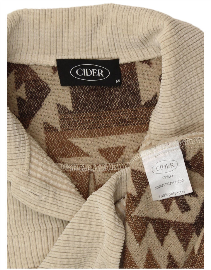Cămașă de suprafață pentru femei CIDER UK 14 Medium Bej Geometric Poliester Aztec