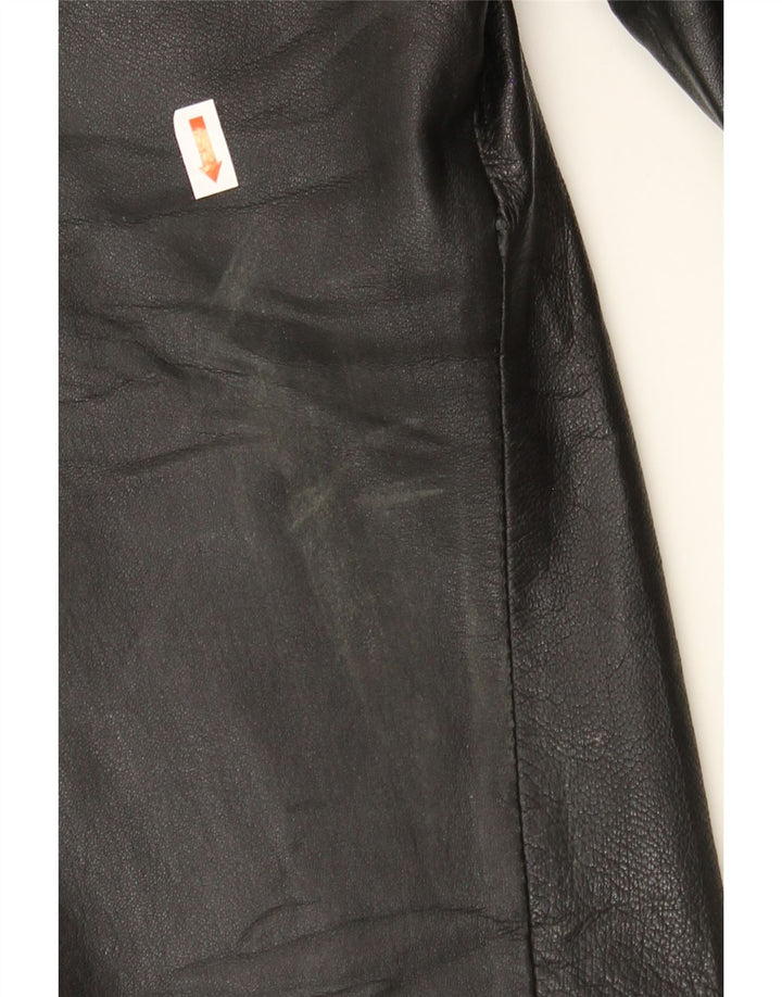 VINTAGE Mens Leather Jacket UK 40 Large Black Leather Vintage Vintage and Second-Hand Vintage from Messina Hembry 