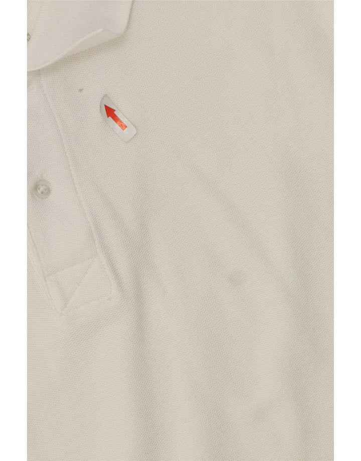 Tricou polo Nike pentru bărbați, mare, alb, din bumbac