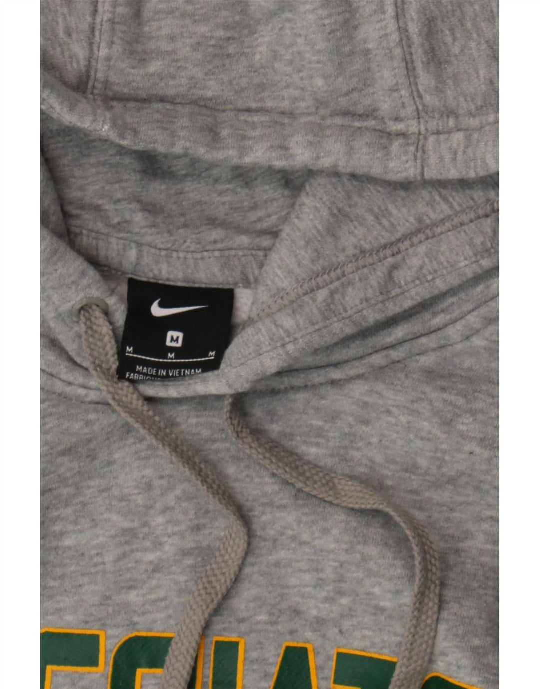 NIKE Mens Collegiate Graphic Hoodie Jumper Medium Grey Cotton Vintage Nike and Second-Hand Nike from Messina Hembry 