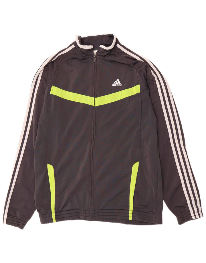 Jachetă de trening pentru bărbați ADIDAS, gri mediu, bloc de culoare