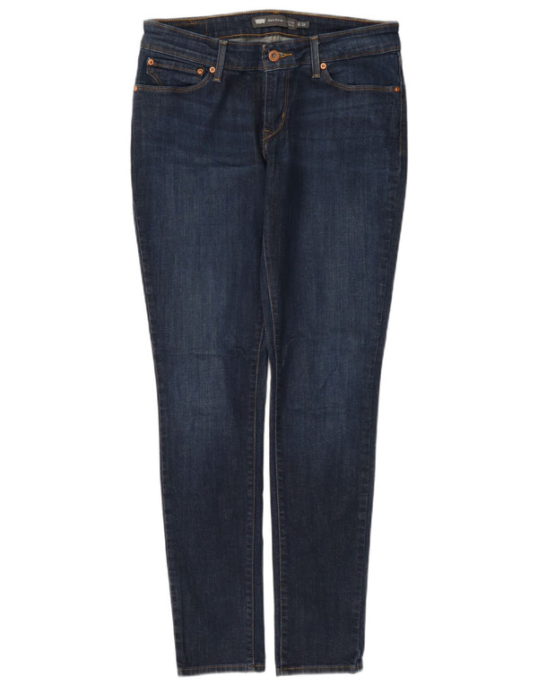 Blugi skinny Levi's Demi Curve pentru femei cu talie medie W28 L32, bumbac bleumarin