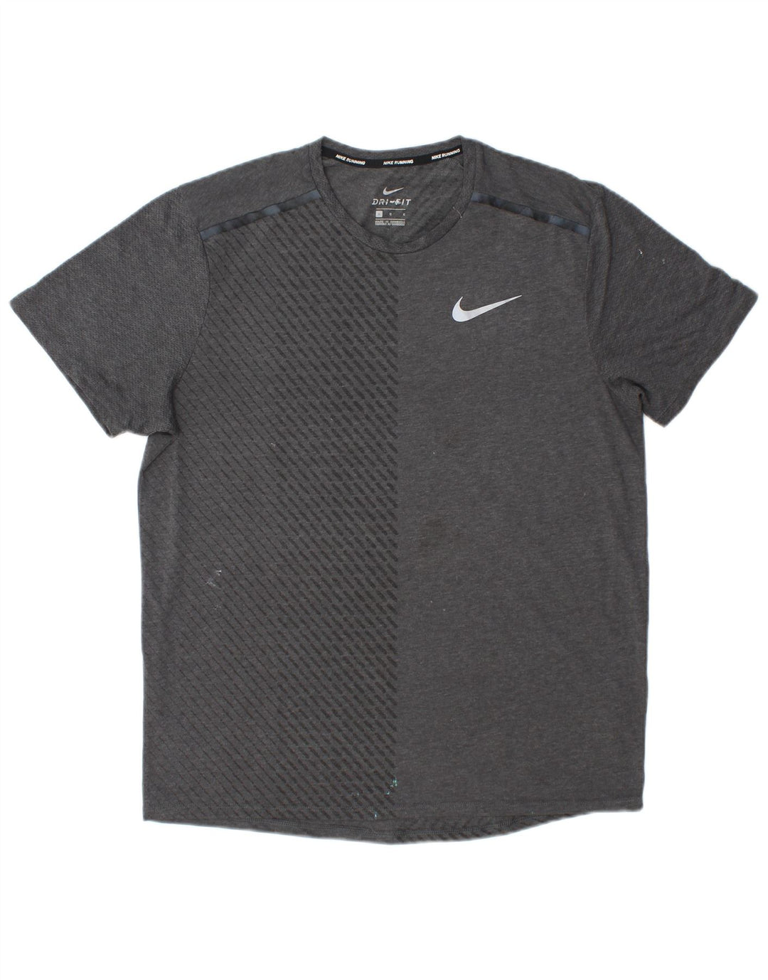 Tricou Nike Dri Fit pentru bărbați Top mare, gri, poliester color bloc