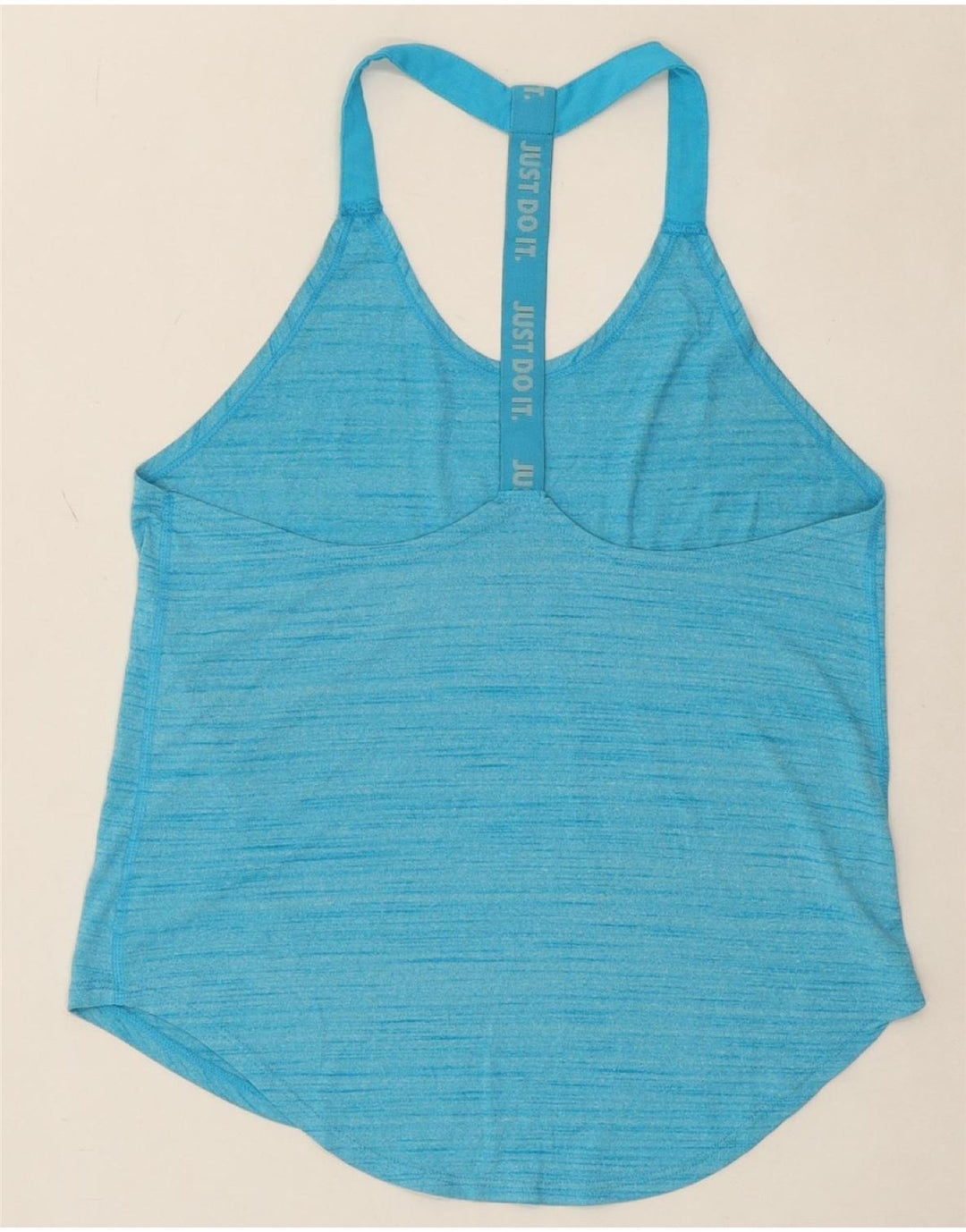 NIKE Womens Dri Fit Loose Fit Vest Top UK 10 Small Blue Polyester Vintage Nike and Second-Hand Nike from Messina Hembry 