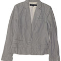 FRENCH CONNECTION Jachetă blazer pentru femei UK 10 Small Blue Pinstripe