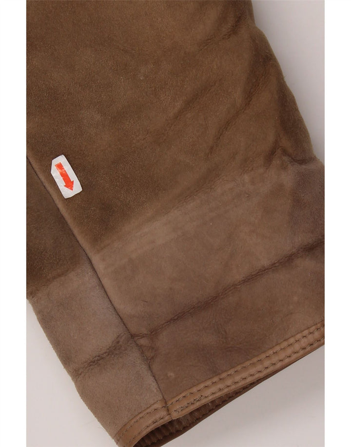 Palton vintage pentru femei din shearling EU 42 mare, bej, din shearling