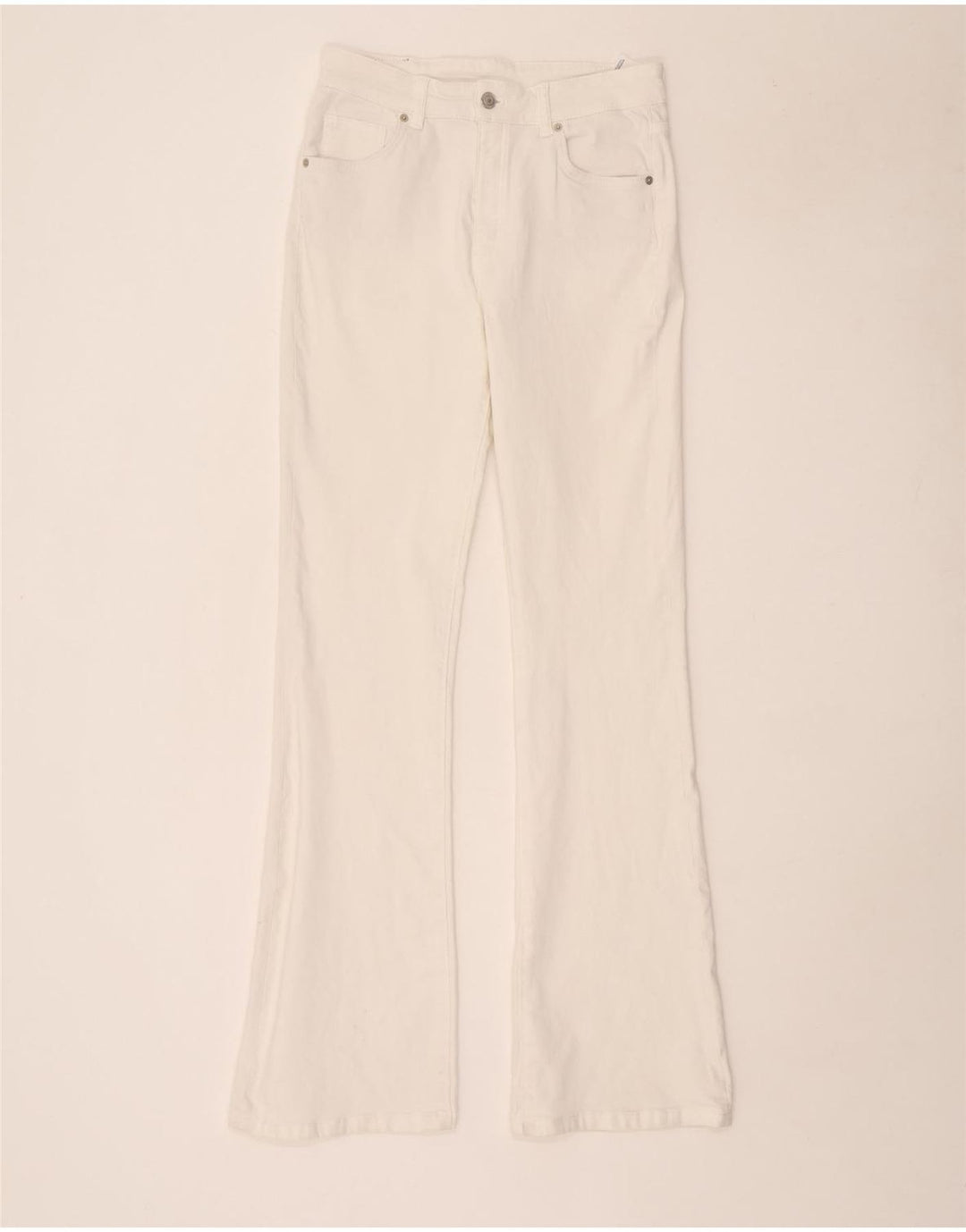 Massimo Dutti Blugi Bootcut Femei EU 40 Medium W30 L34 Bumbac Alb