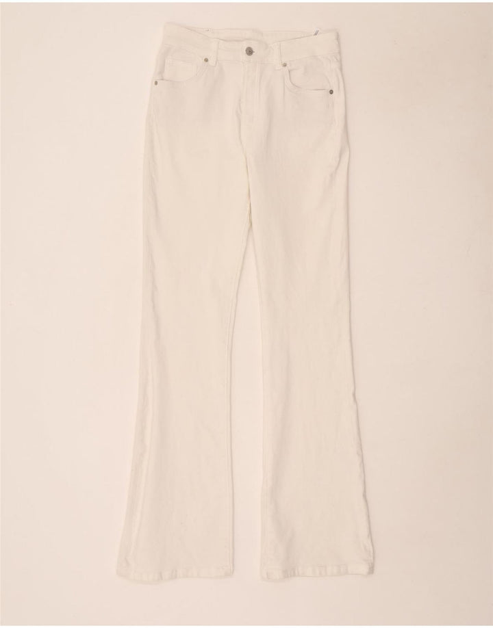 Massimo Dutti Blugi Bootcut Femei EU 40 Medium W30 L34 Bumbac Alb