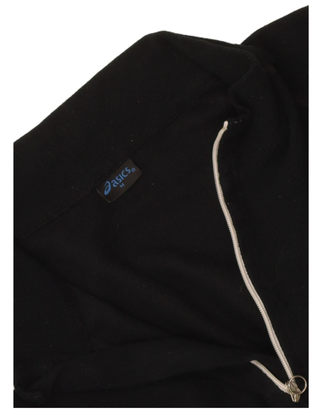 Jumper Asics pentru femei, cu fermoar și gât, din lână UK 14, mediu negru