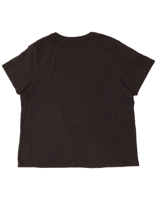 Tricou grafic pentru bărbați Weird Fish Top 3XL bumbac negru
