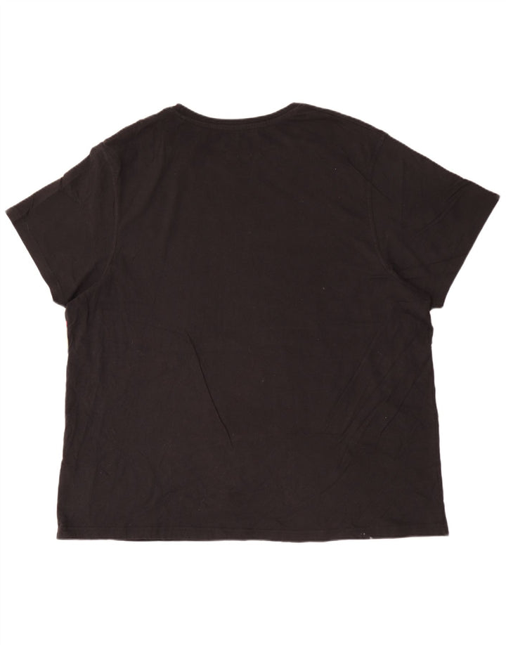Tricou grafic pentru bărbați Weird Fish Top 3XL bumbac negru