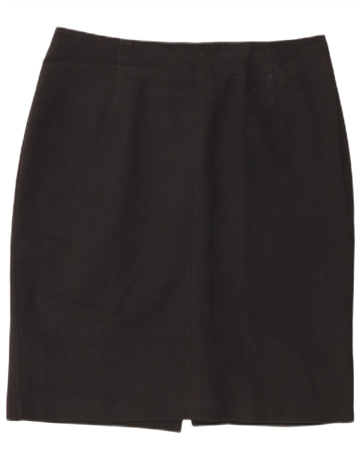 Fusta creion pentru femei Marks & Spencer UK 18 XL W34 Poliester negru