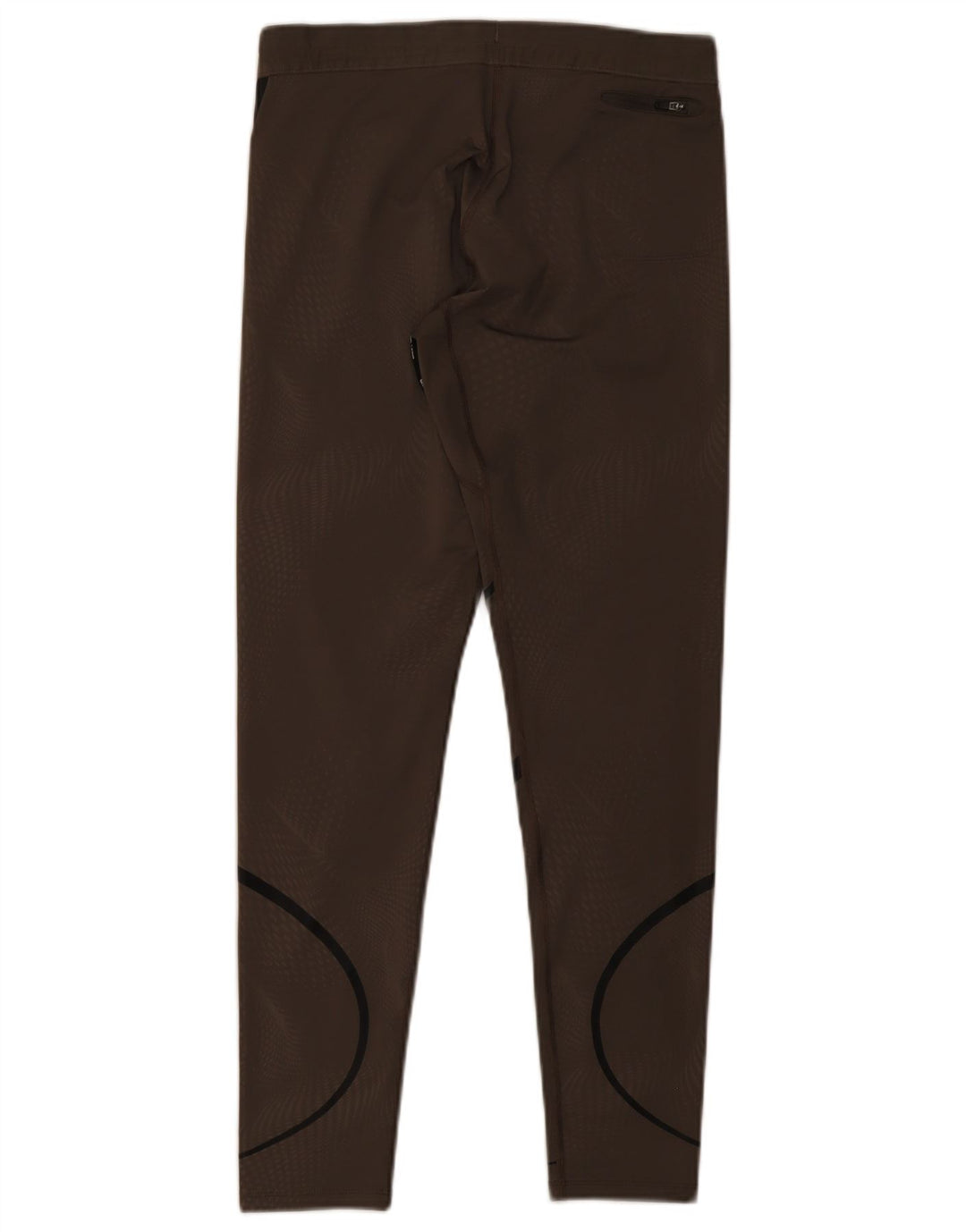 Leggings Nike Dri Fit pentru femei UK 12, maro mediu, poliester cu dungi