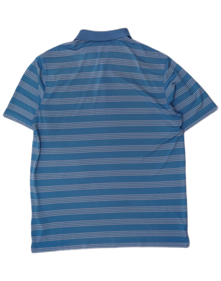 Tricou polo Nike pentru bărbați XL, poliester cu dungi albastre