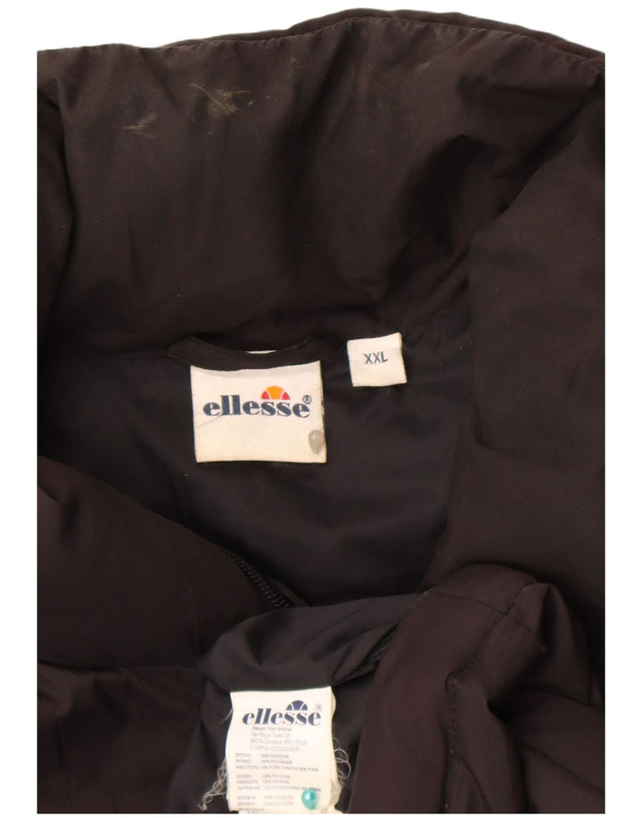 Jachetă căptușită pentru bărbați Ellesse UK 44 2XL Poliester negru