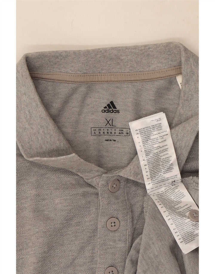Tricou polo pentru bărbați Adidas XL bumbac gri
