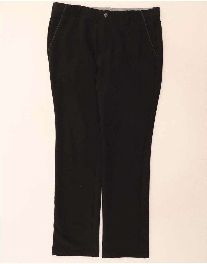 Pantaloni chino drepți pentru bărbați Adidas W34 L32 Poliester negru