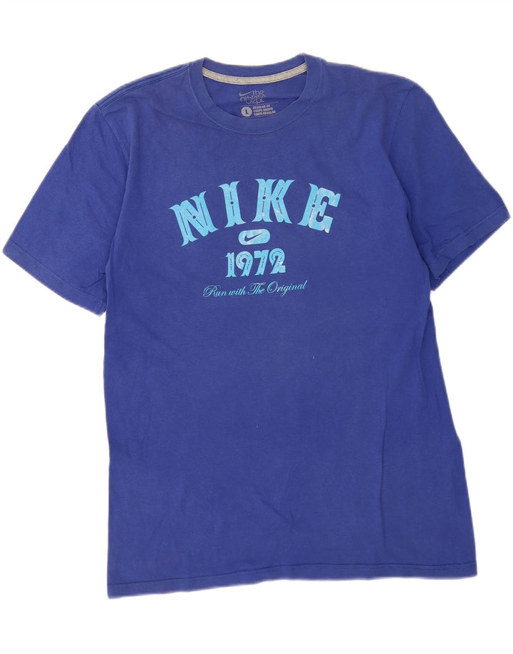 Tricou grafic pentru bărbați Nike Regular Fit Top mare albastru