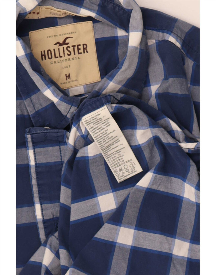 Hollister Cămașă pentru bărbați Medium Blue Check Cotton