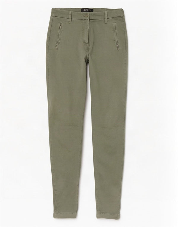 Replay blugi skinny pentru femei W28 L30 bumbac verde