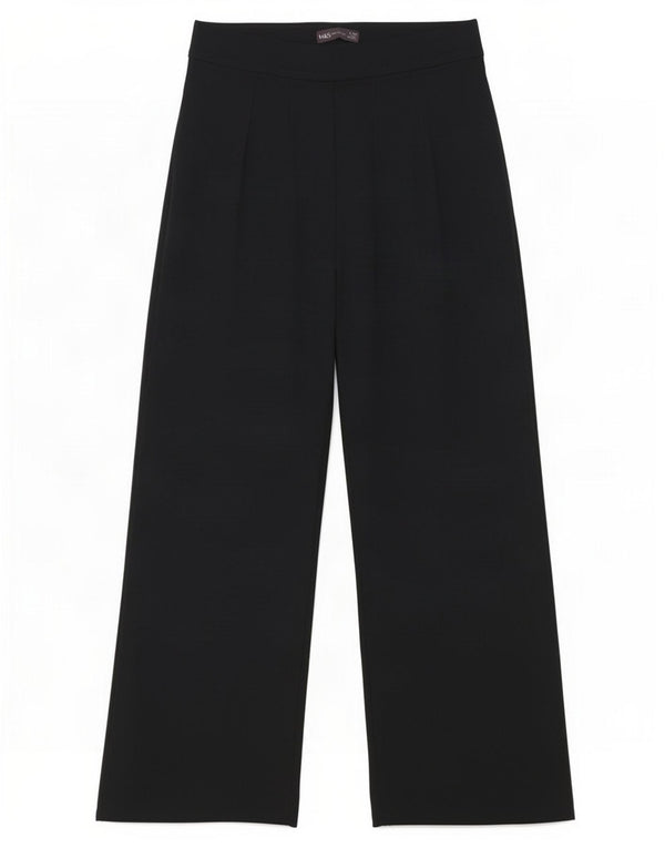 Marks & Spencer Pantaloni casual pentru femei cu talie înaltă UK 12 Medium W28 L27 Bleumarin