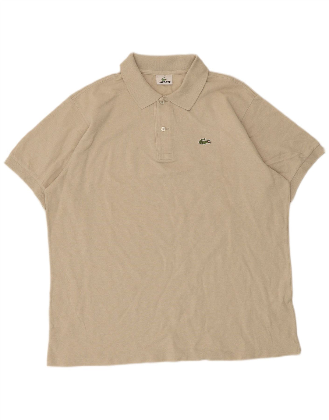 Tricou polo pentru bărbați Lacoste Mărimea 6 XL Bej