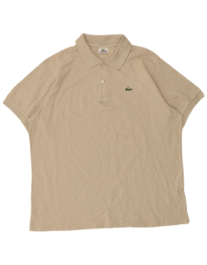 Tricou polo pentru bărbați Lacoste Mărimea 6 XL Bej