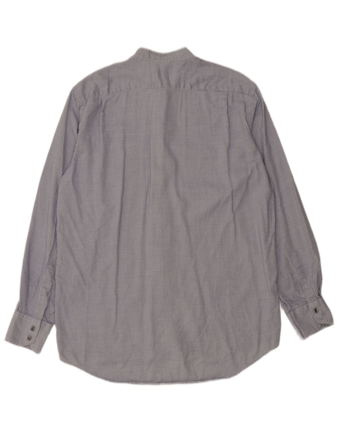 Cămașă pentru bărbați Lacoste cu carouri, mărimea 40, bumbac cu picior de găin, albastru mediu, clasică