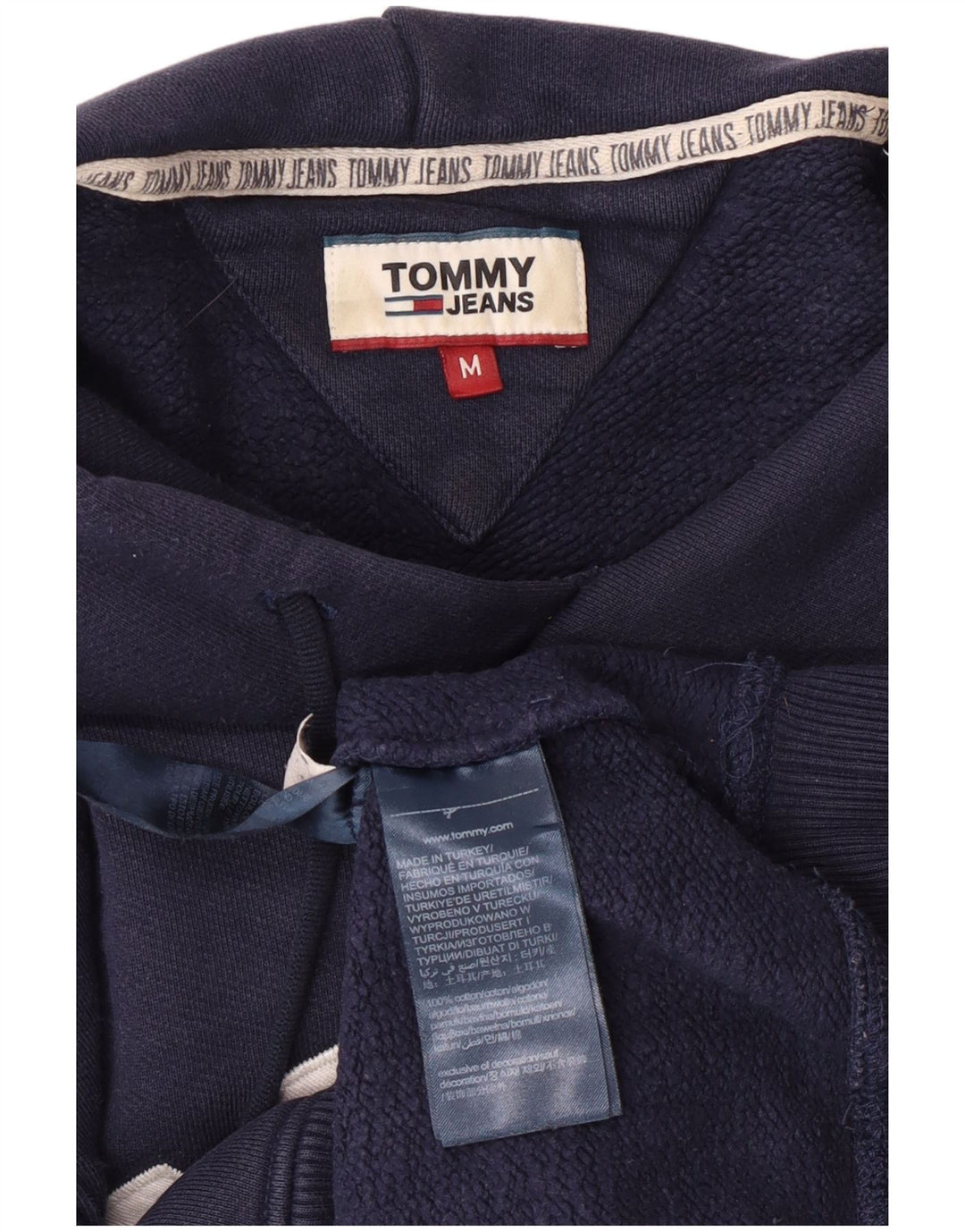 Hanocă grafică pentru bărbați Tommy Hilfiger Pulover mediu din bumbac bleumarin