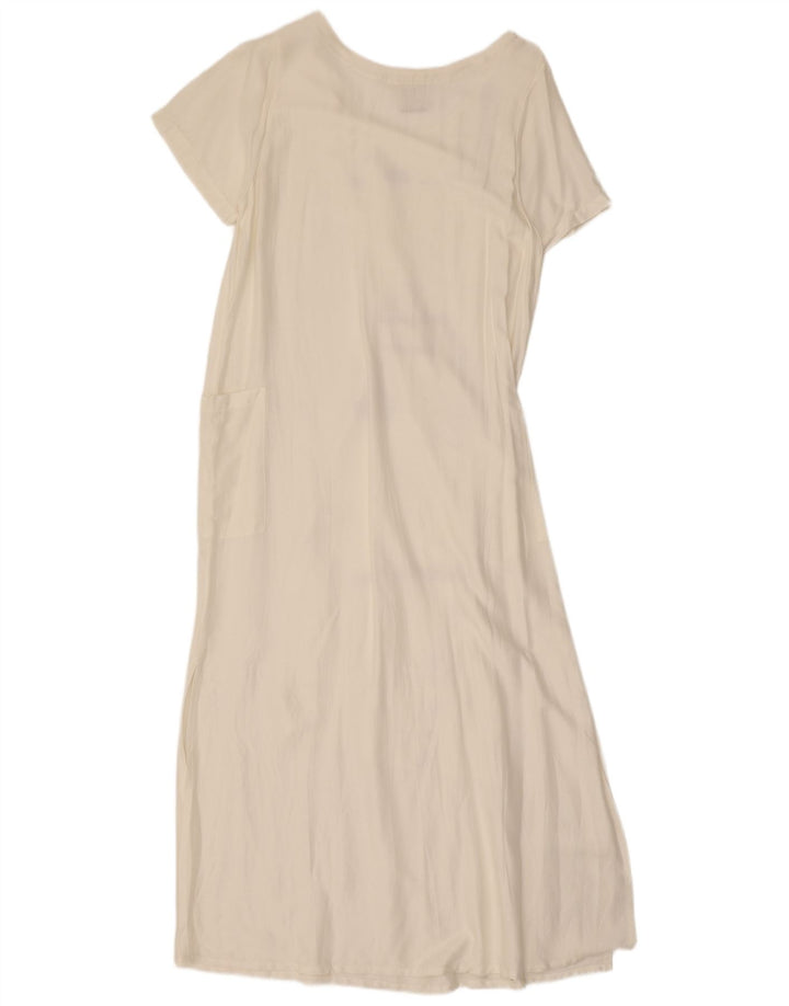 Rochie maxi grafică Tera Bora pentru femei UK 12 Medium White