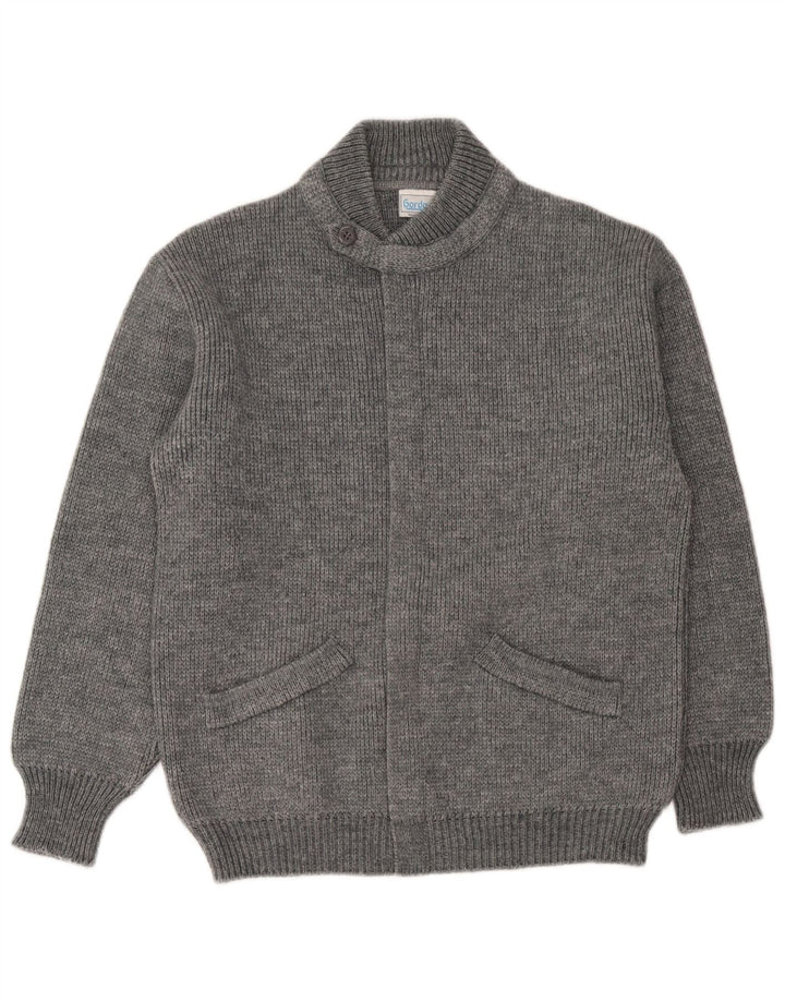 Pulover cardigan pentru bărbați Gordon, lână mică, gri