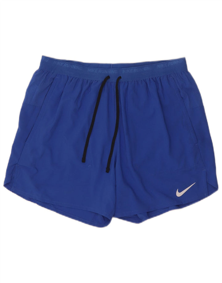 Pantaloni scurți sport Nike Dri Fit Graphic pentru băieți 10-11 ani Poliester albastru mediu