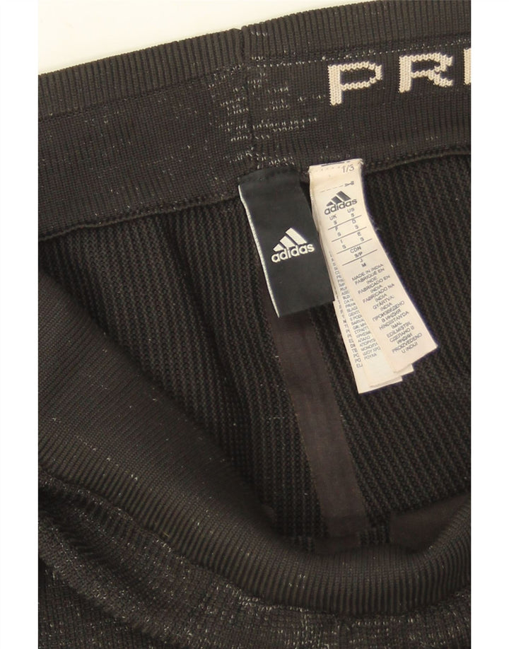 Pantaloni de trening Adidas pentru bărbați, poliester cu pături negru mici